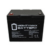 Mighty Max Battery 12V 75Ah Internal Thread Battery Replacement for Wayne WSB1275 ML75-12INT367